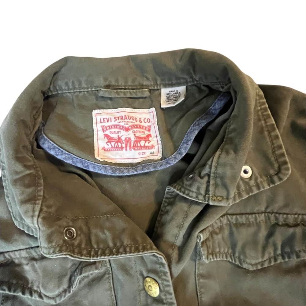 Levi’s Women’s Olive Green Military Utility Jacket, Size XS - Picture 5 of 8
